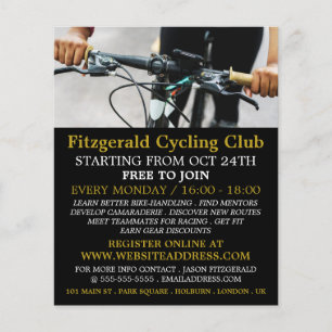 Handlebars, Cycling Club Advertising Flyer