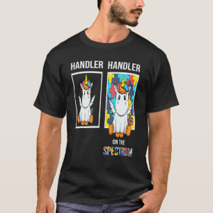 Handler People With Autism Puzzle Unicorn Neurodiv T-Shirt
