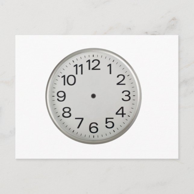 Handless clock postcard (Front)