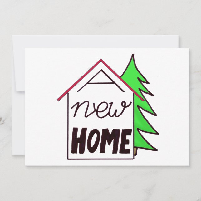 Handlettering New address christmas card (Front)