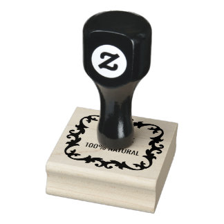 Handmade - 100% NATURAL Rubber Stamp