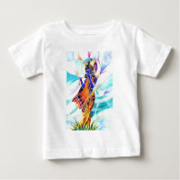 Handmade Abstract Painting of Lord Krishna