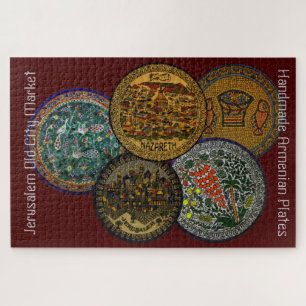 Handmade Armenian Ceramic Plate Jigsaw Puzzle