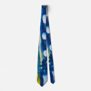 handmade artwork/Bule and yellow  Tie