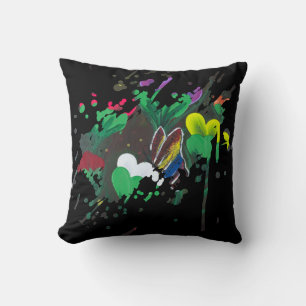 Handmade artwork - Butterfly Bolssom Cushion