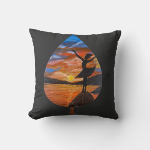 Handmade artwork / Dancing with sunso Cushion
