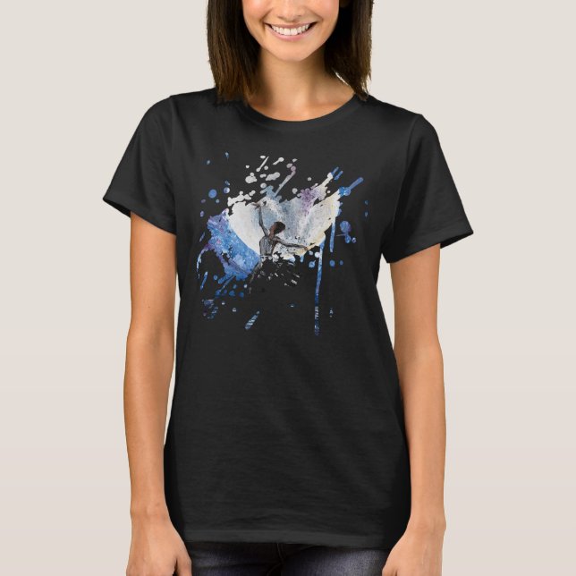 Handmade artwork- dancing with the moon  T-Shirt (Front)
