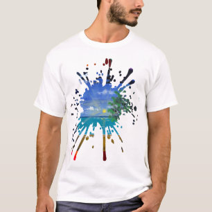 Handmade artwork - Day and Night T-Shirt