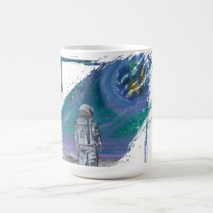 Handmade artwork- Earth view  Coffee Mug