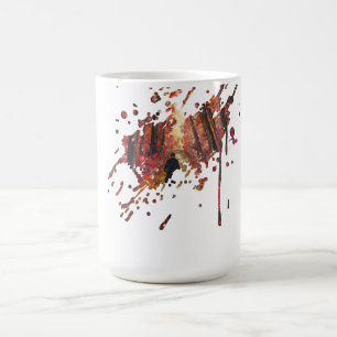 Handmade artwork- Orange forest  Coffee Mug