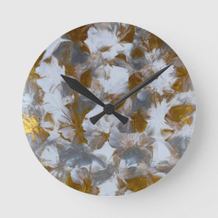 handmade artwork round clock