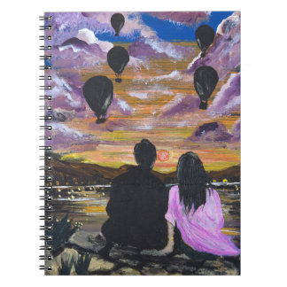 Handmade Artwork – Sunset Together Notebook