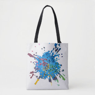 Handmade artwork-    The Flower Wheel Tote Bag