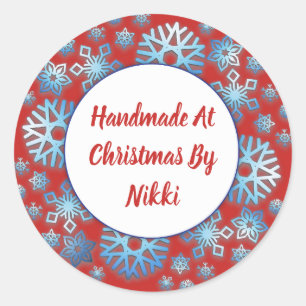 Handmade At Christmas By Stickers