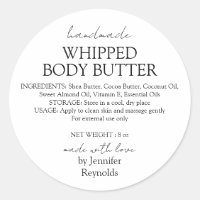 Handmade Body Butter Organic Business Classic