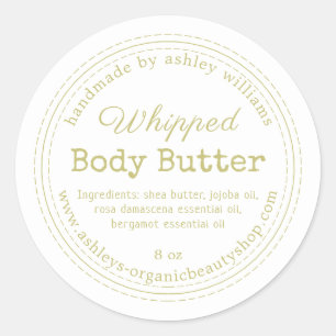 Handmade Body Butter Organic Business Label