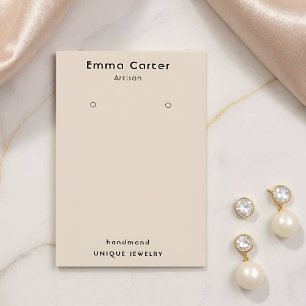 Handmade Boho Chic Customisable Earring Holder Business Card