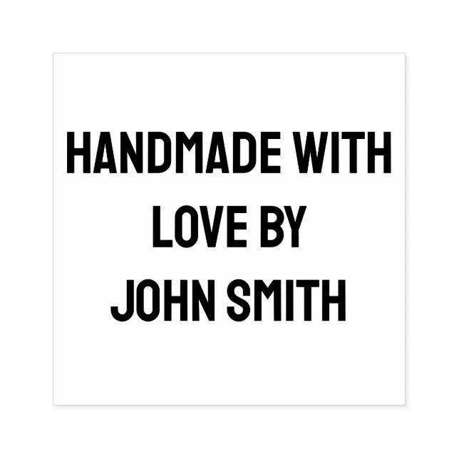 Handmade by, Custom Rubber Stamp (Imprint)
