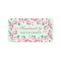 Handmade by labels personalised custom