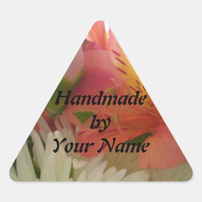 Handmade  by Template sticker (Front)