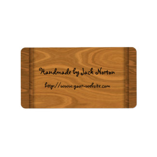 Handmade by - wood design label