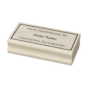 Handmade Certificate of Authenticity Rubber Stamp