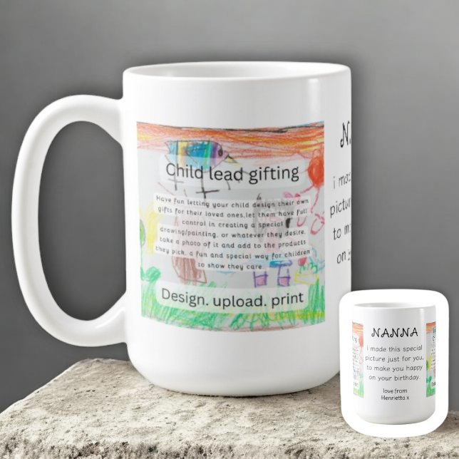 Handmade Child Drawing Colorful Creative Gifting  Coffee Mug (Creator Uploaded)
