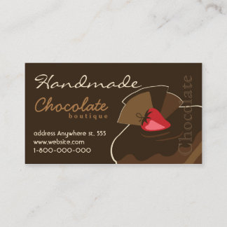 Handmade Chocolate Business Card