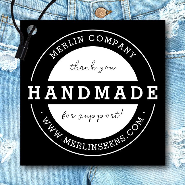 Handmade Company Thank You Clothing Gift Hang Tag (Creator Uploaded)