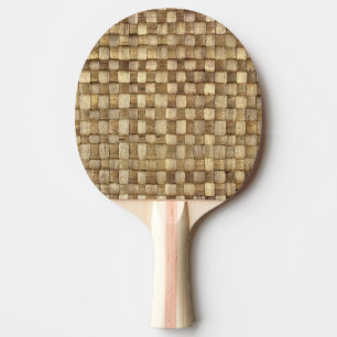 Handmade Craft Basket Seamless Texture Ping Pong Paddle