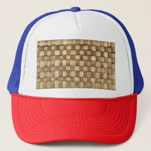 Handmade Craft Basket Seamless Texture Trucker Hat