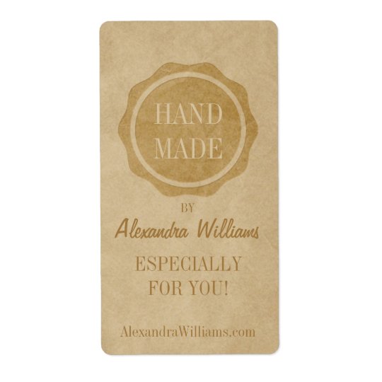 Handmade craft labels Crafty | Zazzle.com.au