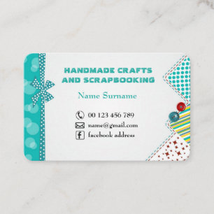 Handmade crafts & scrapbooking business card
