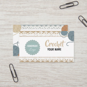 Handmade Crochet Business Card