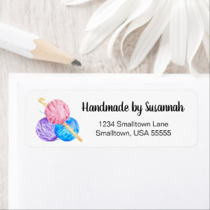 Handmade Crochet Business Return Address Label