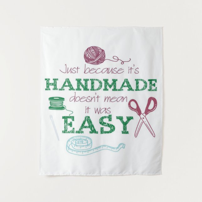 Handmade Crochet Lover Gift | Cute, Unique Gift Tapestry (Front)