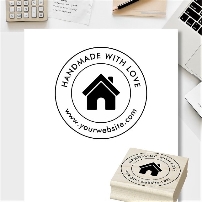 Handmade Custom Logo Text Rubber Stamp (Creator Uploaded)