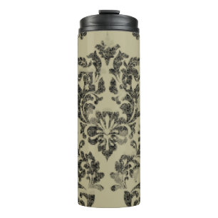 Handmade damask pattern: vintage ornament. thermal tumbler