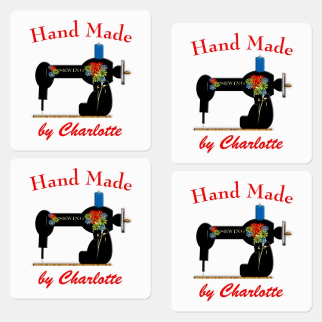 Handmade Dressmakers Personalised Labels (Group)