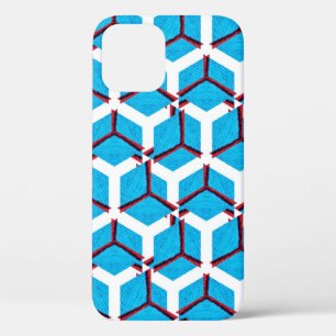 Handmade ethnic pattern, textile texture. iPhone 12 case