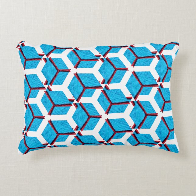 Handmade ethnic pattern, textile texture. decorative cushion (Front)