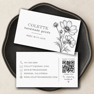 Handmade Flower Logo Business Card