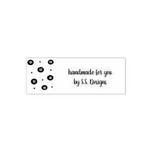Handmade for You Mini Sewing Buttons Self-inking Stamp