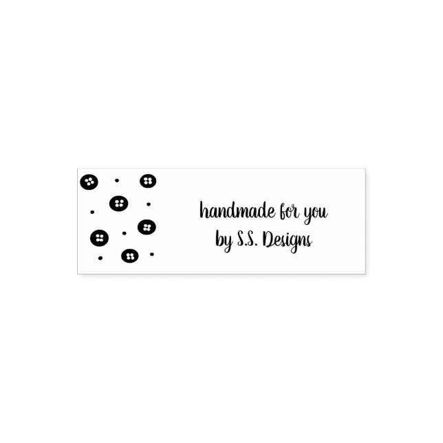Handmade for You Mini Sewing Buttons Self-inking Stamp (Design)