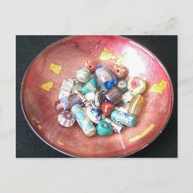 Handmade Glass Beads Postcard (Front)