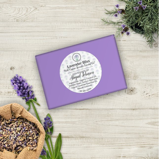Handmade | Homemade Lavender Scrub or Soap Label (Creator Uploaded)