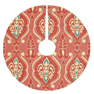 Handmade Ikat: Ethnic Boho Fabric Brushed Polyester Tree Skirt