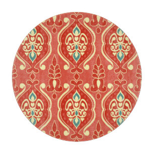 Handmade Ikat: Ethnic Boho Fabric Cutting Board