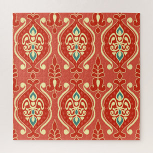 Handmade Ikat: Ethnic Boho Fabric Jigsaw Puzzle