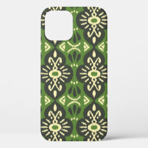 Handmade Ikat fabric. Ethnic seamless pattern. Asi iPhone 12 Case